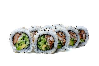 Рол Каліфорнія з вугрем в кунжуті 