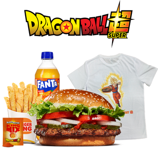Menu Whopper® Super Saiyan Grande Com T-Shirt