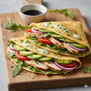 Crêpe poulet avocat