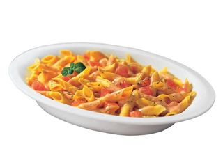 Garganelli ai funghi e salmone