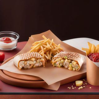 Taco mixto pollo y ternera