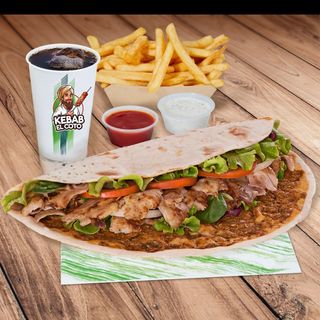 Menú lahmacun sólo carne