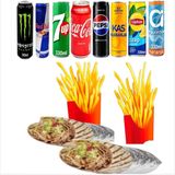2 Dürüm + 2 Patatas + 2 Bebidas