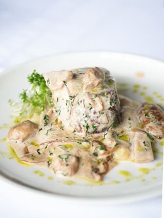 Biftek u sosu od vrganja