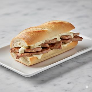 Montadito de secreto y alioli