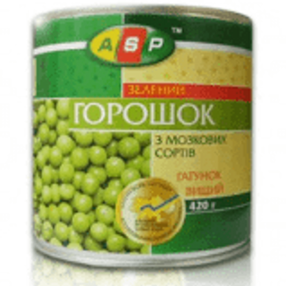 Горошок Asp Зелений (410г)