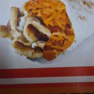 Durum pollo ternera con arroz papas queso