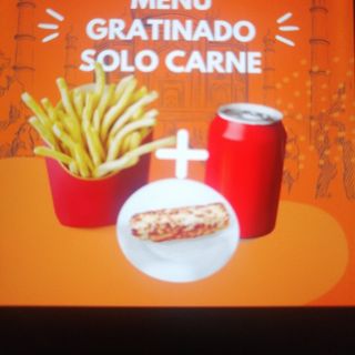 Menú Gratinado (Solo Carne)