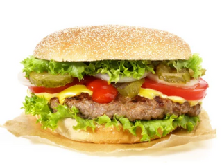 Hamburguesa Normal Con Ensalada