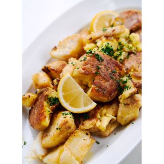 Pan Fried Garlic Fish With Chips