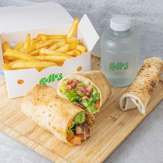 COMBO ROLLO, SIDE, BEBIDA & POSTRE