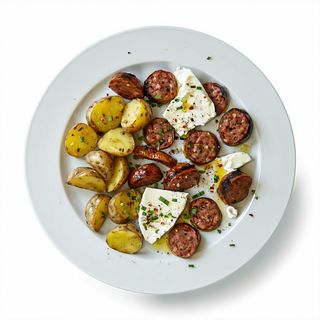 Patate salsiccia e provola