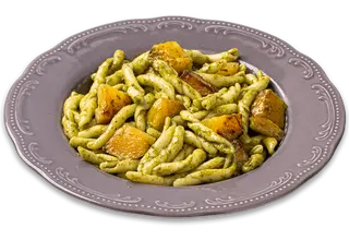 Strozzapreti pesto e patate