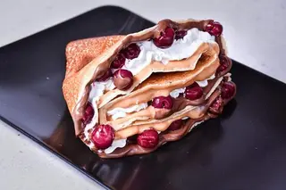 Palačinka  Cherry puter,  nutella