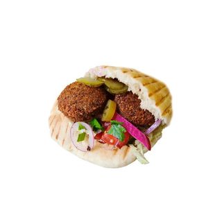 Menú pita falafel