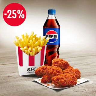 კომბო ჩილი-ლაიმი ფრთებით 5 ც