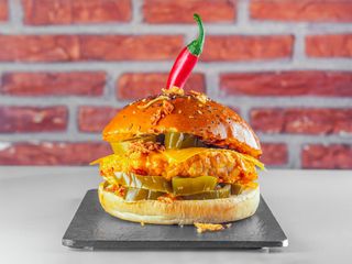 Menú Hot Chicken Burger (170g)