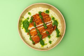 Risotto Pesto Poulet Pannée