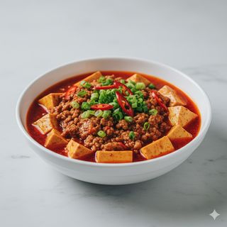 179 - Tofu in salsa piccante con maiale macinato 麻辣豆腐