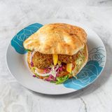 Kebab w bułce falafel WEGE