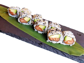 Uramaki salmone e avocado