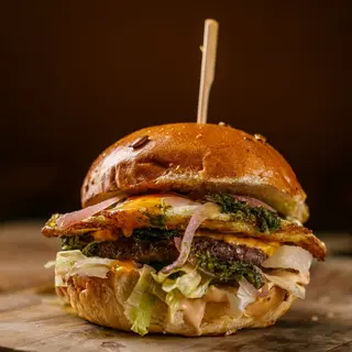 Veggie / Egg&Chimichurri burger [doar burger]