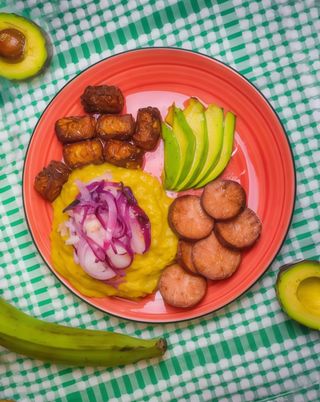 Mangú de plátano macho