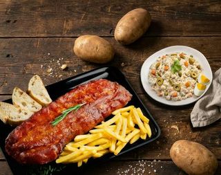 Menú Plus Costilla Adobada