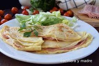 Crepe de jamón york y queso
