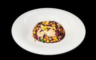 128. Black sake meshi