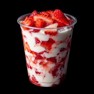 Fresas Con Crema Personal Vaso 400ml