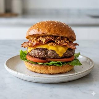 Hamburguesa Con Bacon