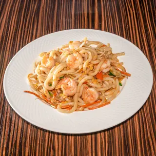 156. Udon con gamberi