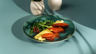 ფრანგული ომლეტი ბეკონით