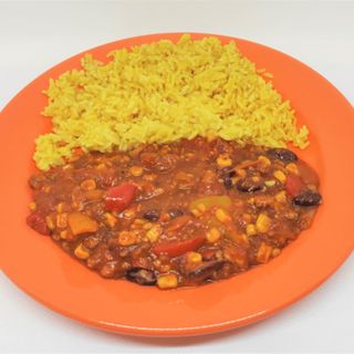 Chili con carne, ryż