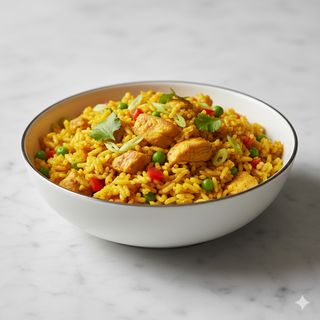 Arroz Frito Con Curry