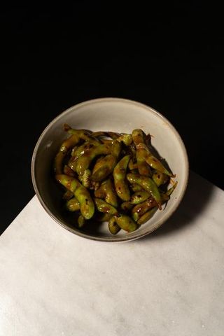 Edamame En Salsa De Kimchi
