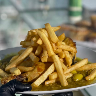 Ración de pollo al horno