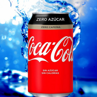 Coca-Cola Zero Azúcar Zero Cafeína lata 330ml.