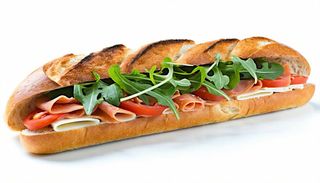 Panino pomodoro, tonno e rucola