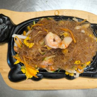 38 Spaghetti di soia misto mare alla piastra