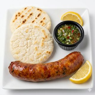 Chorizo Con Arepa De Maíz