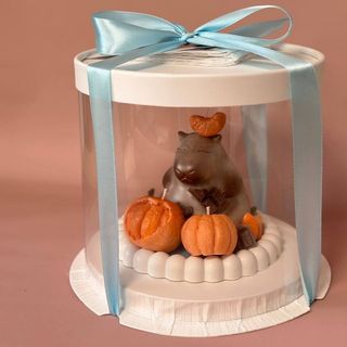 Świeca z hipopotamem.