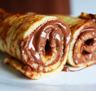 Clătite cu ciocolată / dulceață