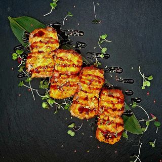 Rollo Horneado con Gamba Picante 