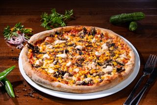 Pizza Con polo Ø32cm 