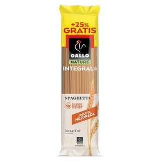 Pasta Espagueti Integrales Gallo Nature Paquete de 450 G.