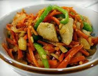 Chicken With Mixed Vegtable 时 菜炒 鸡丁