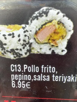 California De Pollo Frito Con  Pepino Y Salsa Teriyaki (8 Pzs.)