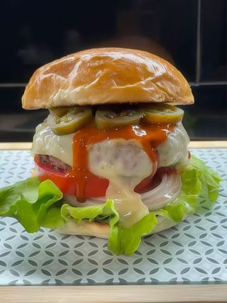 Hamburguesa jalapeña